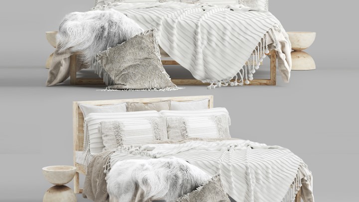 渲染模型_床2819