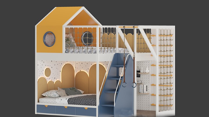 渲染模型_床2852