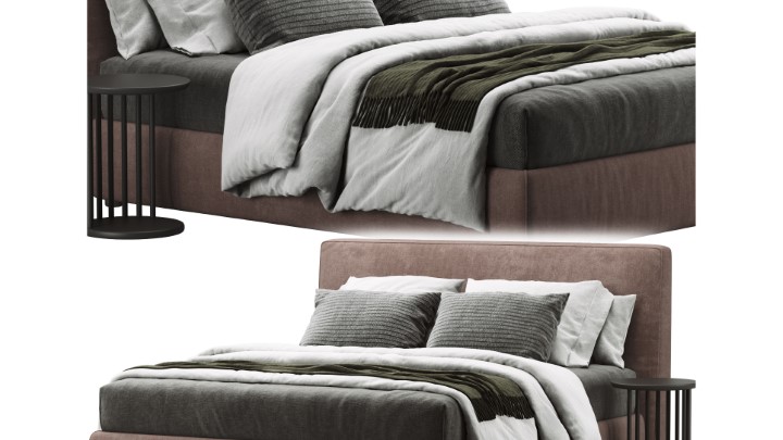 渲染模型_床2855