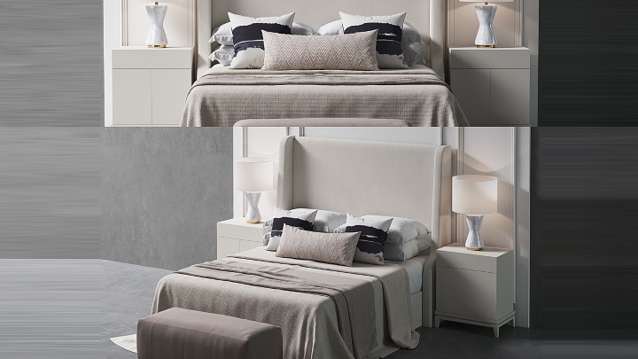 渲染模型_床2873