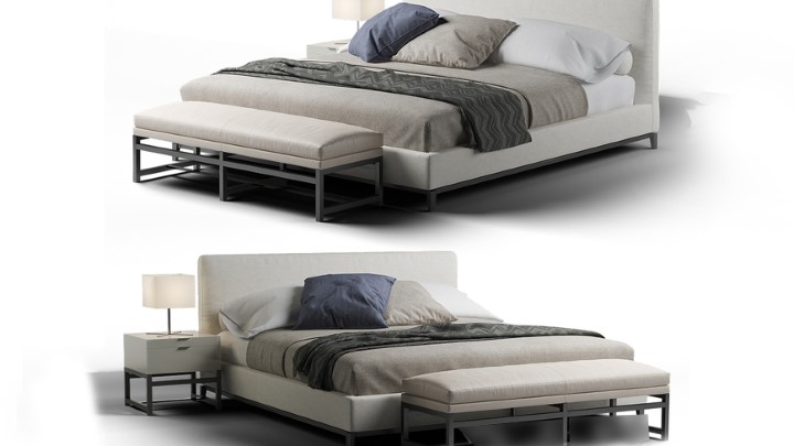 渲染模型_床2884