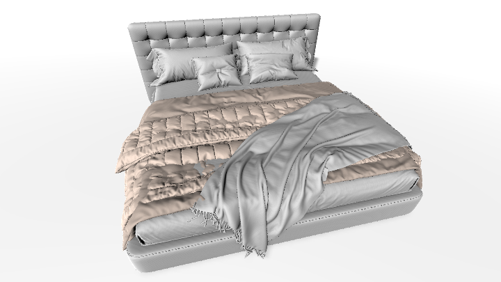 渲染模型_床2913