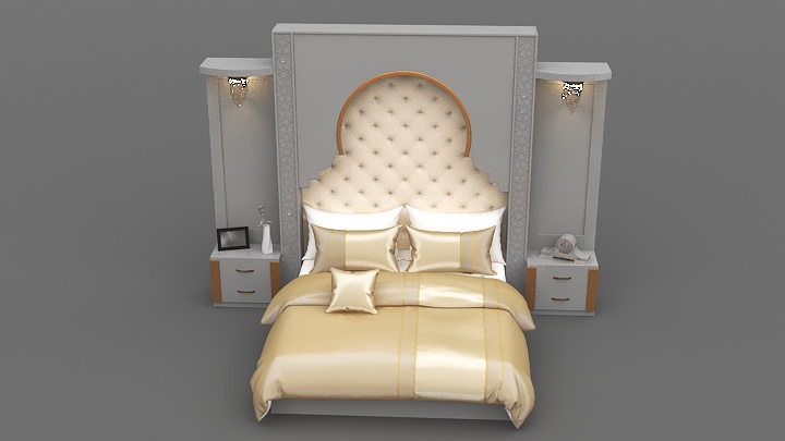 渲染模型_床2942