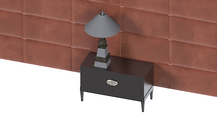 渲染模型_床头柜061