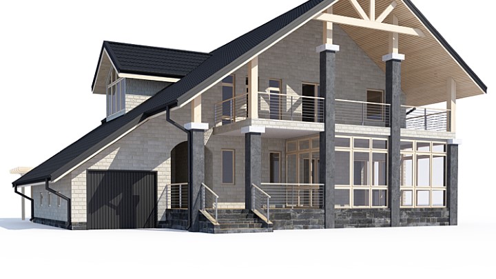 渲染模型_房子212