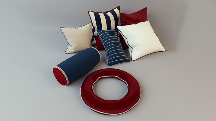 渲染模型_抱枕258