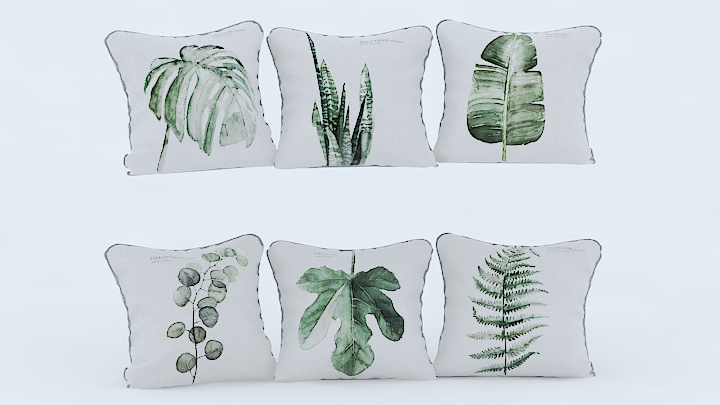 渲染模型_抱枕280