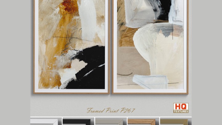 渲染模型_挂画装饰005