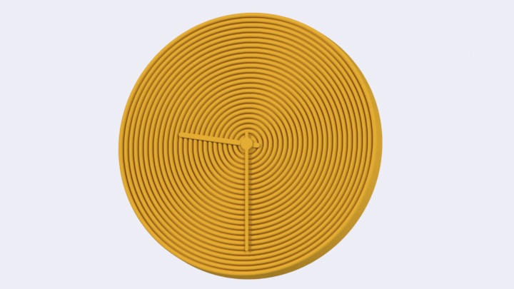 渲染模型_挂钟装饰001