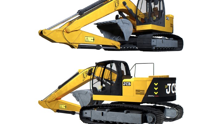 渲染模型_挖掘机001