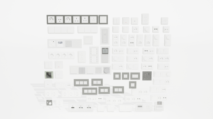 渲染模型_插座面板001