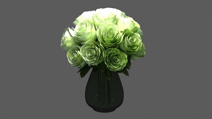 渲染模型_插花036
