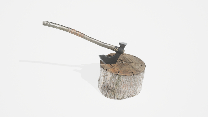 渲染模型_斧头008