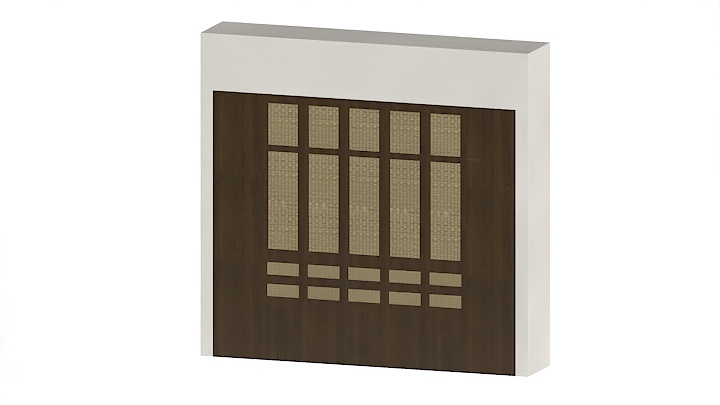 渲染模型_新中式多功能衣柜001