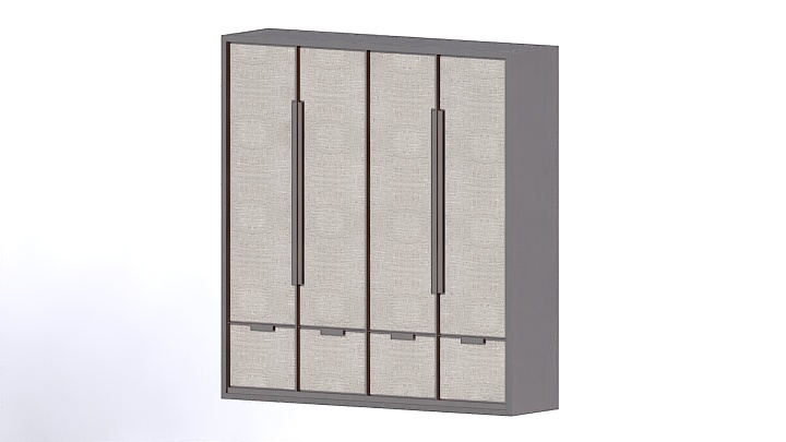 渲染模型_新中式衣柜005