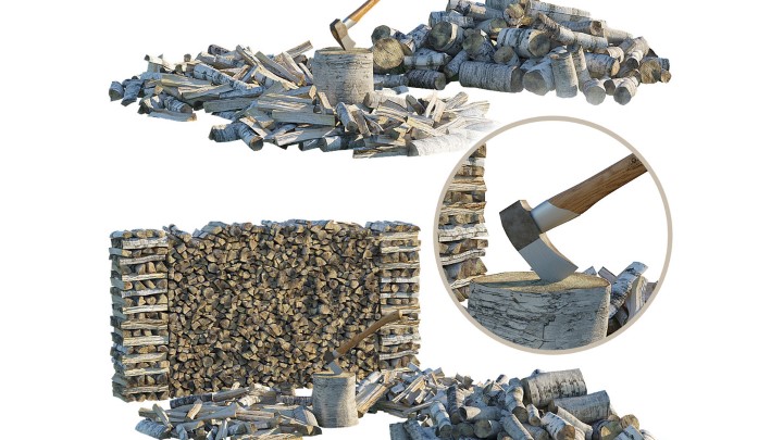 渲染模型_柴火006