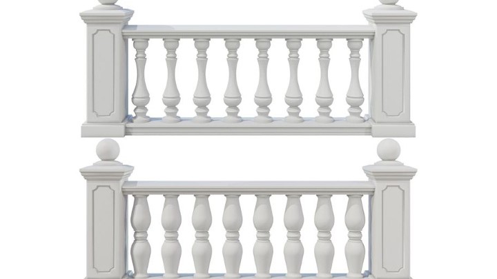 渲染模型_栏杆027