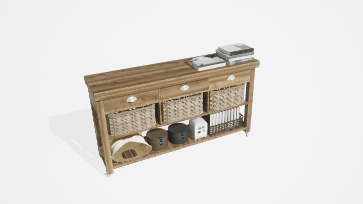 渲染模型_桌子2400