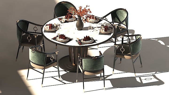 渲染模型_桌子2444