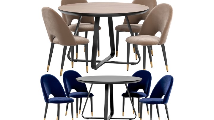 渲染模型_桌椅1124