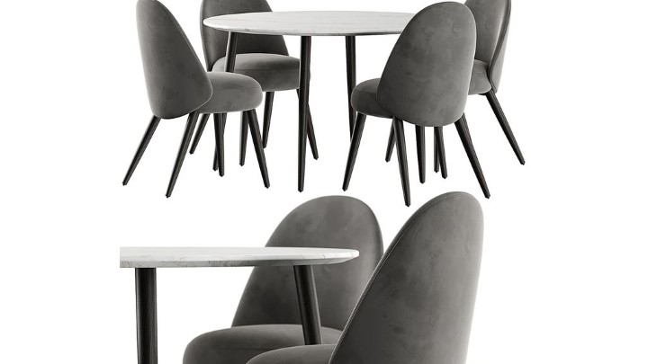 渲染模型_桌椅1138