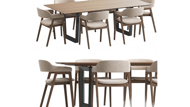 渲染模型_桌椅1148