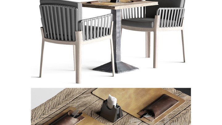 渲染模型_桌椅1159