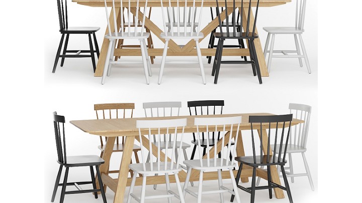 渲染模型_桌椅1175