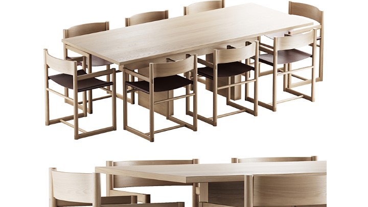 渲染模型_桌椅1177