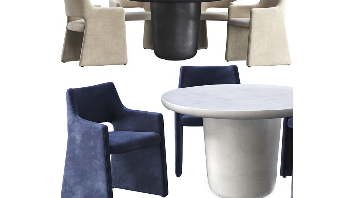 渲染模型_桌椅1236