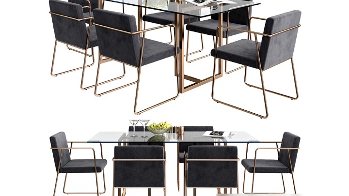 渲染模型_桌椅1247