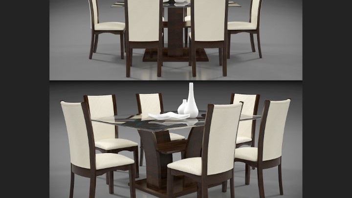 渲染模型_桌椅1257