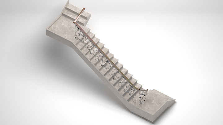 渲染模型_楼梯226