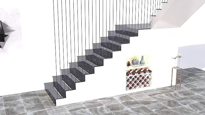 渲染模型_楼梯储物柜002