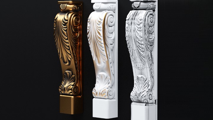 渲染模型_欧式装饰008