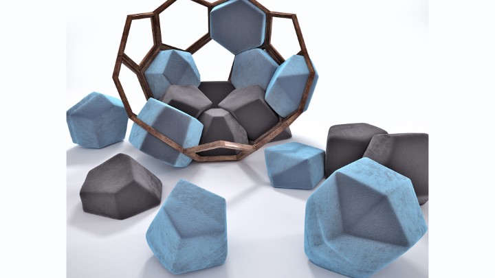 渲染模型_水晶扶手椅001