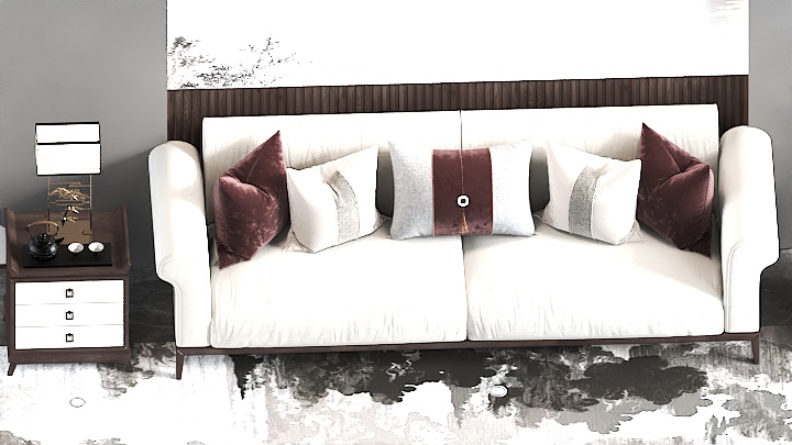 渲染模型_沙发7133