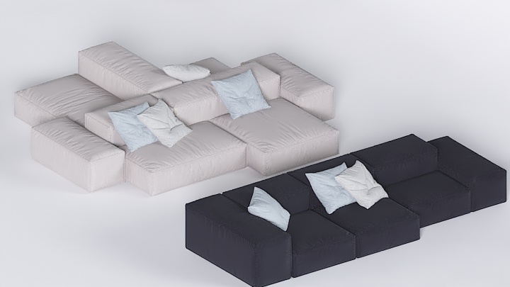 渲染模型_沙发7318