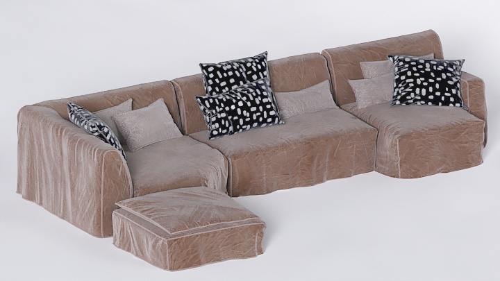 渲染模型_沙发7319