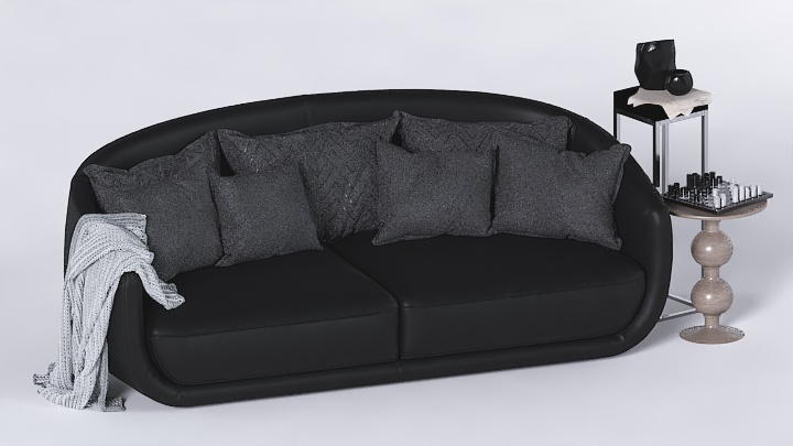 渲染模型_沙发7338