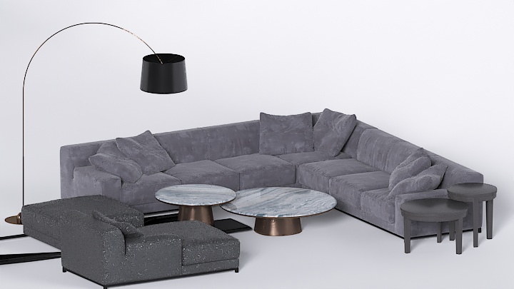 渲染模型_沙发7421