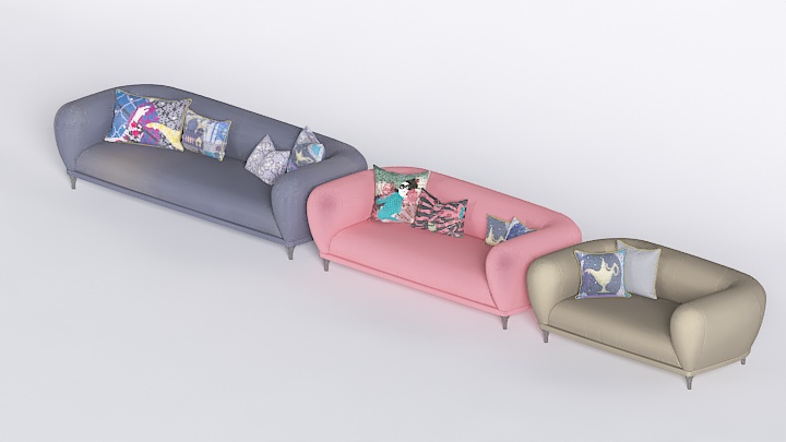 渲染模型_沙发7424