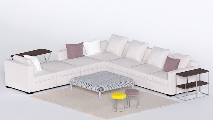 渲染模型_沙发7508