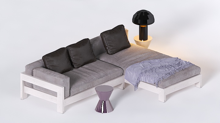 渲染模型_沙发7534