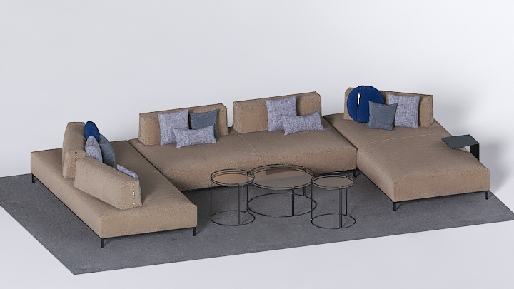 渲染模型_沙发7563