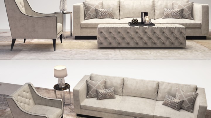 渲染模型_沙发7607