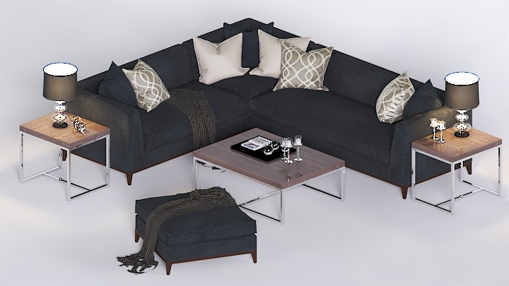 渲染模型_沙发7881