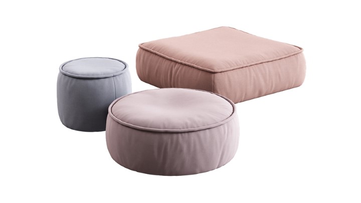 渲染模型_沙发凳068