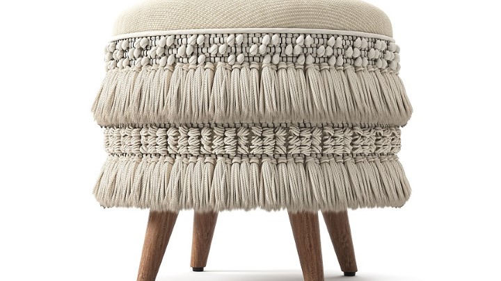 渲染模型_沙发凳077