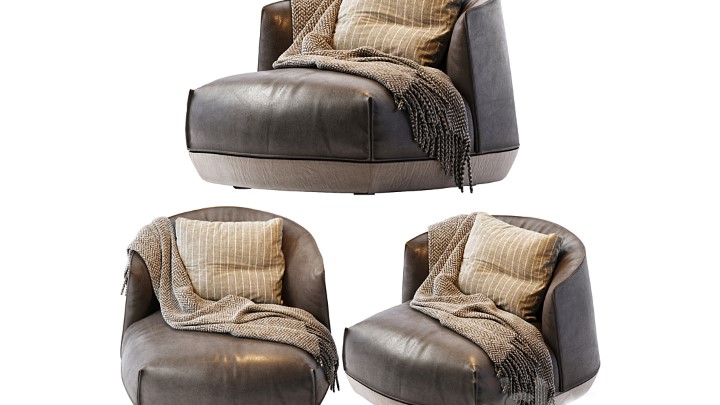 渲染模型_沙发椅330